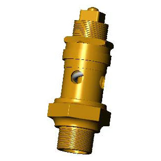 Предохранительный клапан со свободным выпуском – корпус из бронзы – наружная резьба BSP